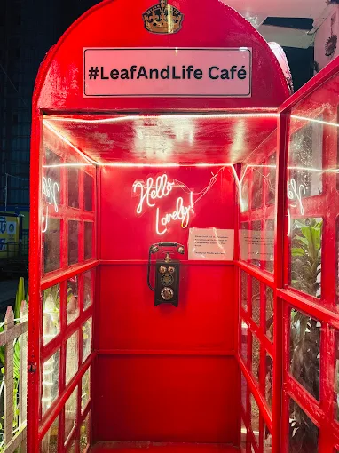 Viral Red London Love Booth at Leaf & Life Cafe